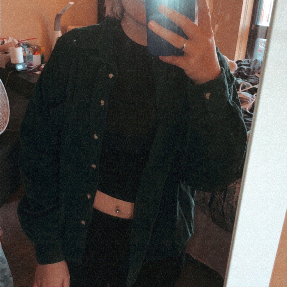 green corduroy button up!